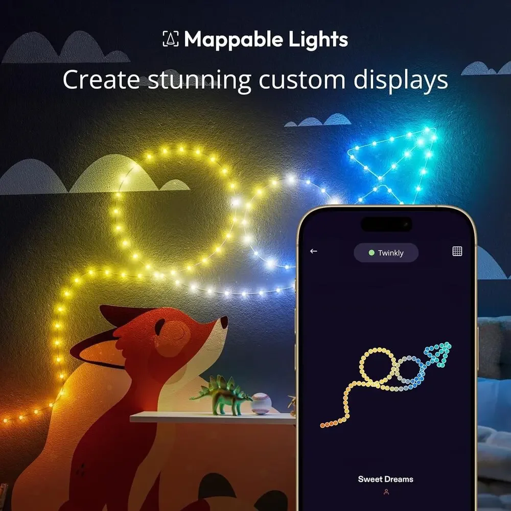 Twinkly Candies 200L 8MM Star shape RGB green USB C - Ecomm